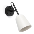 FARO 28258 - Candeeiro de parede STUDIO 1xE14/8W/230V branco/preto