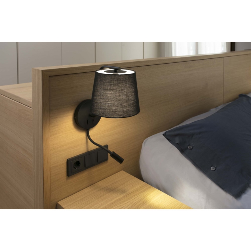 FARO 29330 - Aplique de parede LED BERNI 1x E27/20W/230V + LED integrado 3W