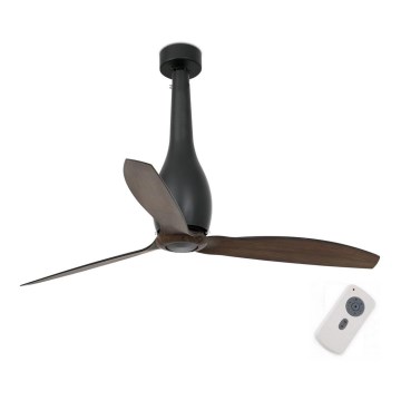 FARO 32004 - Ventilador de teto ETERFAN preto/marrom diâmetro 128 cm + controlo remoto