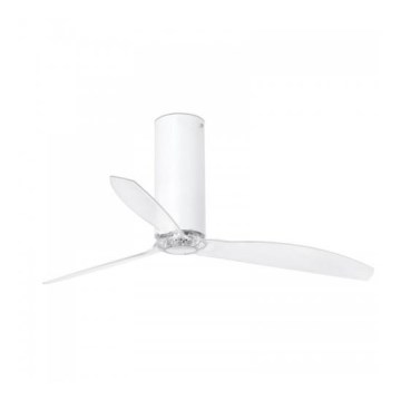 FARO 32034 - Ventilador de teto TUBE FAN branco/transparente diâmetro 128 cm