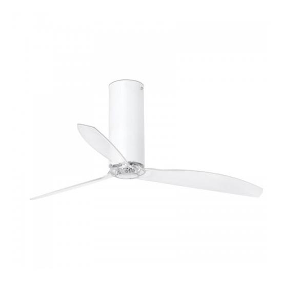 FARO 32034 - Ventilador de teto TUBE FAN branco/transparente diâmetro 128 cm