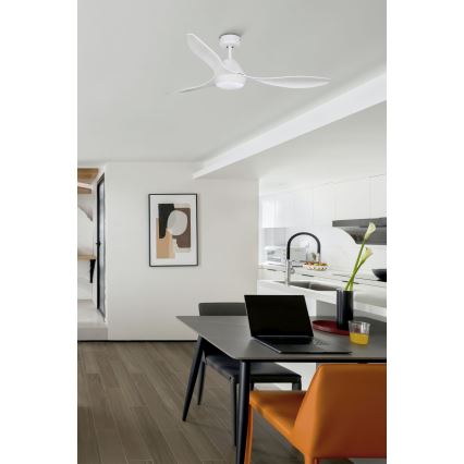 FARO 33346 - Ventilador de teto LED POLARIS LED/18W/230V branco diâmetro 132 cm + controlo remoto