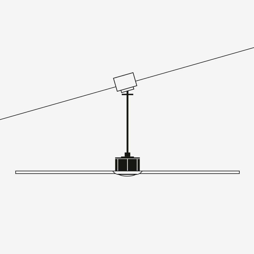 FARO 33395-10 - Ventilador de teto LED JUST FAN LED/16W/230V preto/marrom diâmetro 128 cm + controlo remoto
