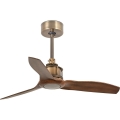 FARO 33428WT - Ventilador de teto JUST FAN S Ø 81 cm castanho/latão Wi-Fi Tuya + controlo remoto
