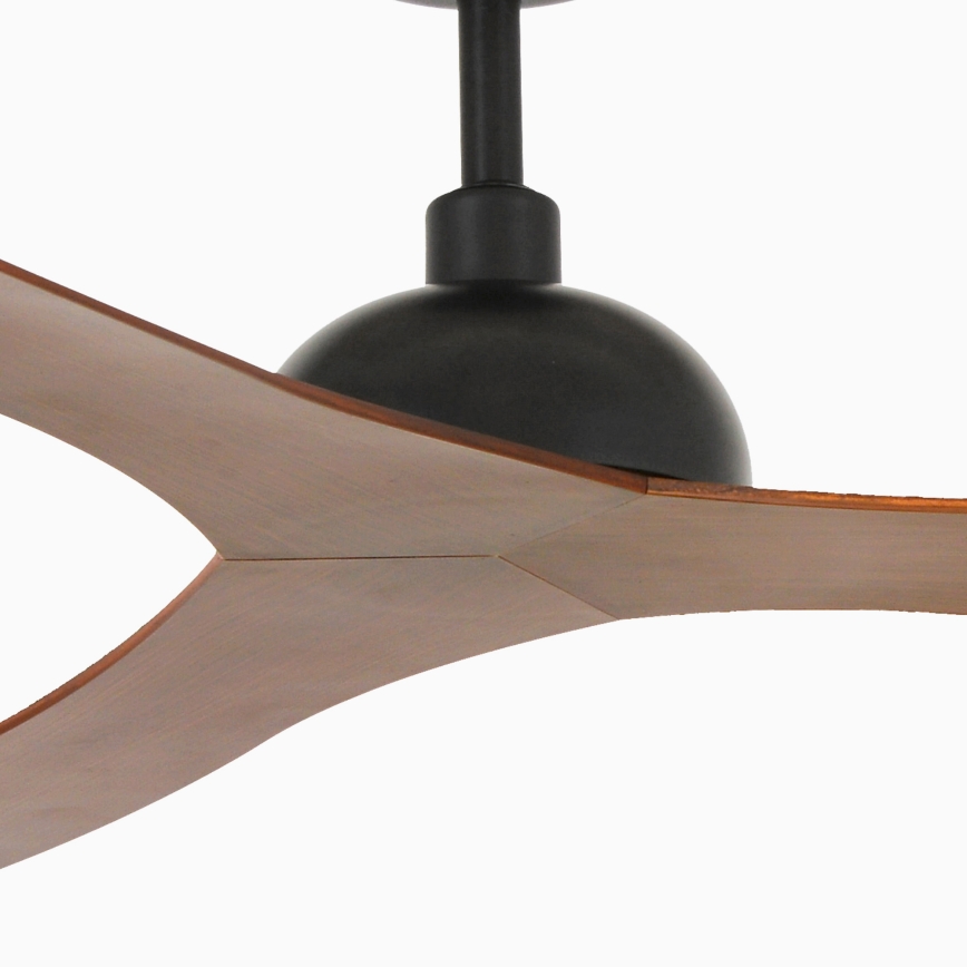 FARO 33447WT - Ventoinha de teto GOTLAND L castanho/preto diâmetro 132 cm Wi-Fi Tuya + comando