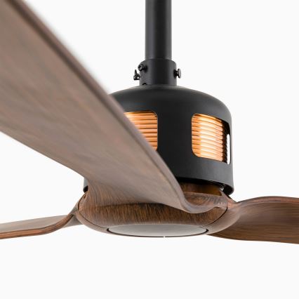 FARO 33451WT - Ventilador de teto COPPER FAN M Ø 128 cm castanho/preto Wi-Fi Tuya + comando remoto