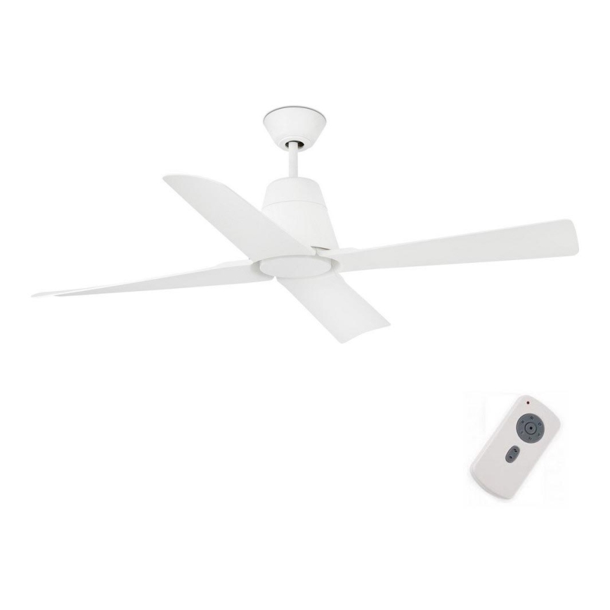 FARO 33480 - Ventilador de teto TYPHOON IP44 diâmetro 130 cm branco + controlo remoto