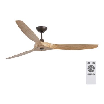 FARO 33519 - Ventilador de teto MOREA marrom diâmetro 152 cm + controle remoto