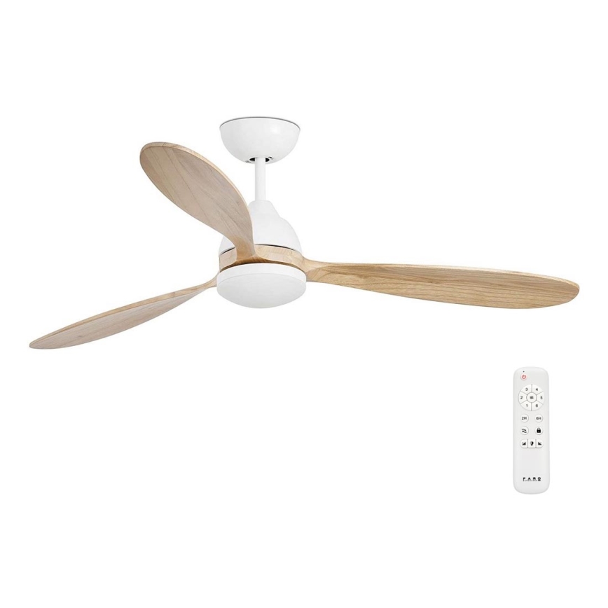 FARO 33524 - LED Ventoinha de teto POROS LED/15W/230V branco/castanho