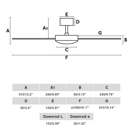 FARO 33603DC - Ventoinha de teto MINI MALLORCA S castanho/branco + comando