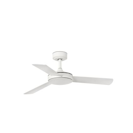 FARO 33603DCWT - Ventoinha de teto MINI MALLORCA S castanho/branco diâmetro 106 cm Wi-Fi Tuya + comando