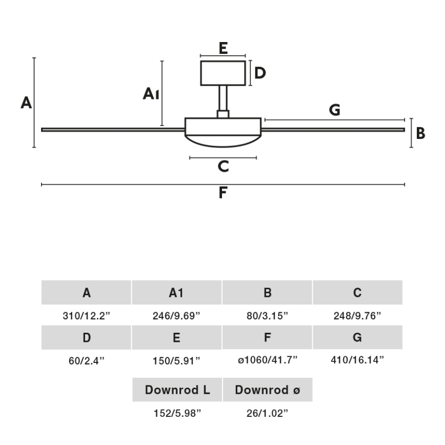 FARO 33603DCWT - Ventoinha de teto MINI MALLORCA S castanho/branco diâmetro 106 cm Wi-Fi Tuya + comando