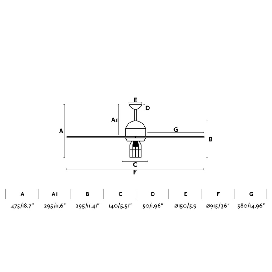 FARO 33703 - Ventoinha de teto CHICAGO 1xE27/15W/230V