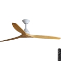 FARO 33728DC - Ventilador de teto ALO L madeira/branco diâmetro 152 cm + controlo remoto