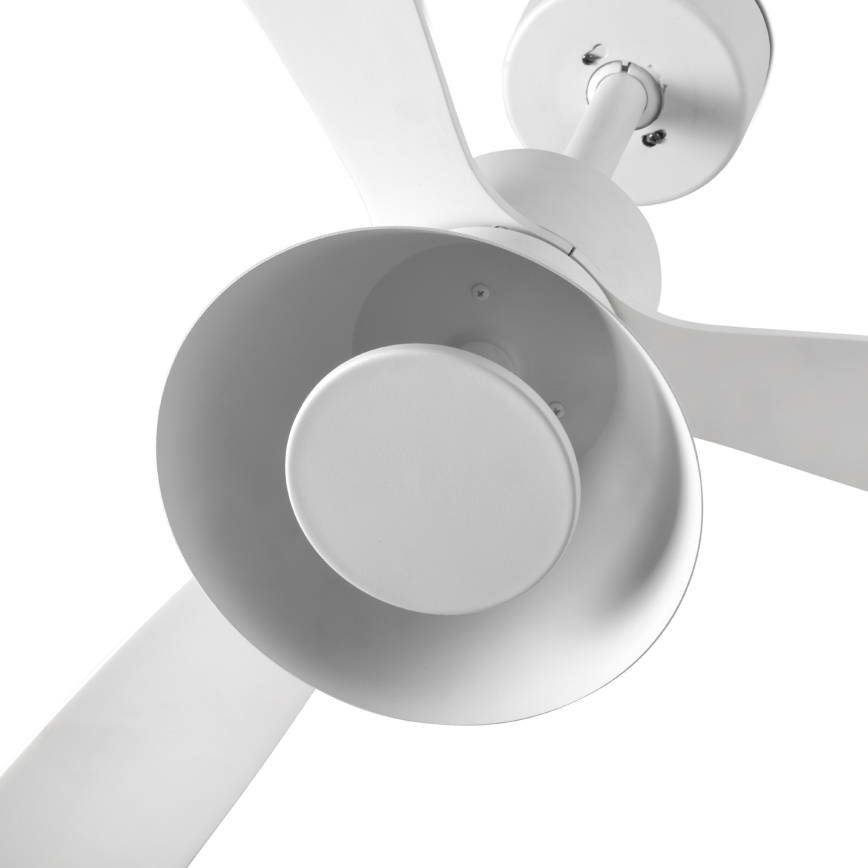 FARO 33760WT-22 - Ventilador de teto LED dimerizável AMELIA L CONE LED/20W/230V 2700/3500/5000K branco, diâmetro 132 cm, Wi-Fi Tuya + comando remoto