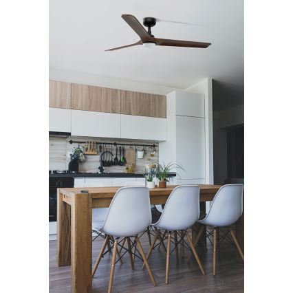 FARO 33809-1TW - Ventilador LED regulável HEYWOOD LED/10W/230V 2700/4000/6500K diâmetro 132 cm + controlo remoto