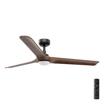 FARO 33809-1TW - Ventilador LED regulável HEYWOOD LED/10W/230V 2700/4000/6500K diâmetro 132 cm + controlo remoto