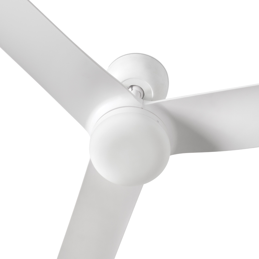 FARO 33814WT1S - Ventilador de teto LED dimerizável PUNT M LED/18W/230V 2700/3000/4000K Ø 132 cm branco Wi‑Fi Tuya + comando remoto