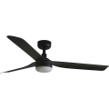 FARO 33815WT1S - Ventilador de tecto LED dimerizável PUNT M LED/18W/230V 2700/3000/4000K Ø 132 cm preto Wi‑Fi Tuya + controlo remoto