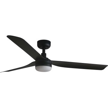 FARO 33815WT1S - Ventilador de tecto LED dimerizável PUNT M LED/18W/230V 2700/3000/4000K Ø 132 cm preto Wi‑Fi Tuya + controlo remoto