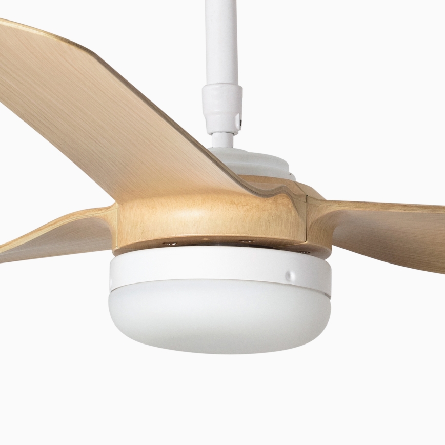 FARO 33816-20 - Ventilador de teto LED PUNT LED/18W/230V Wi-Fi bege/branco + controlo remoto