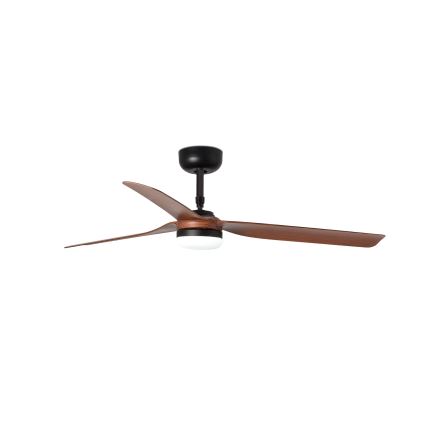 FARO 33817WP-21 - Ventilador de teto LED PUNT M LED/24W/230V castanho/preto diâmetro 130 cm SMART + comando à distância