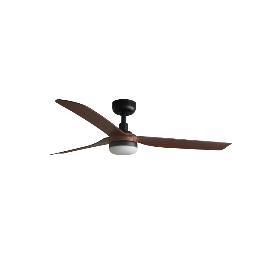 FARO 33817WP-21 - Ventilador de teto LED PUNT M LED/24W/230V castanho/preto diâmetro 130 cm SMART + comando à distância