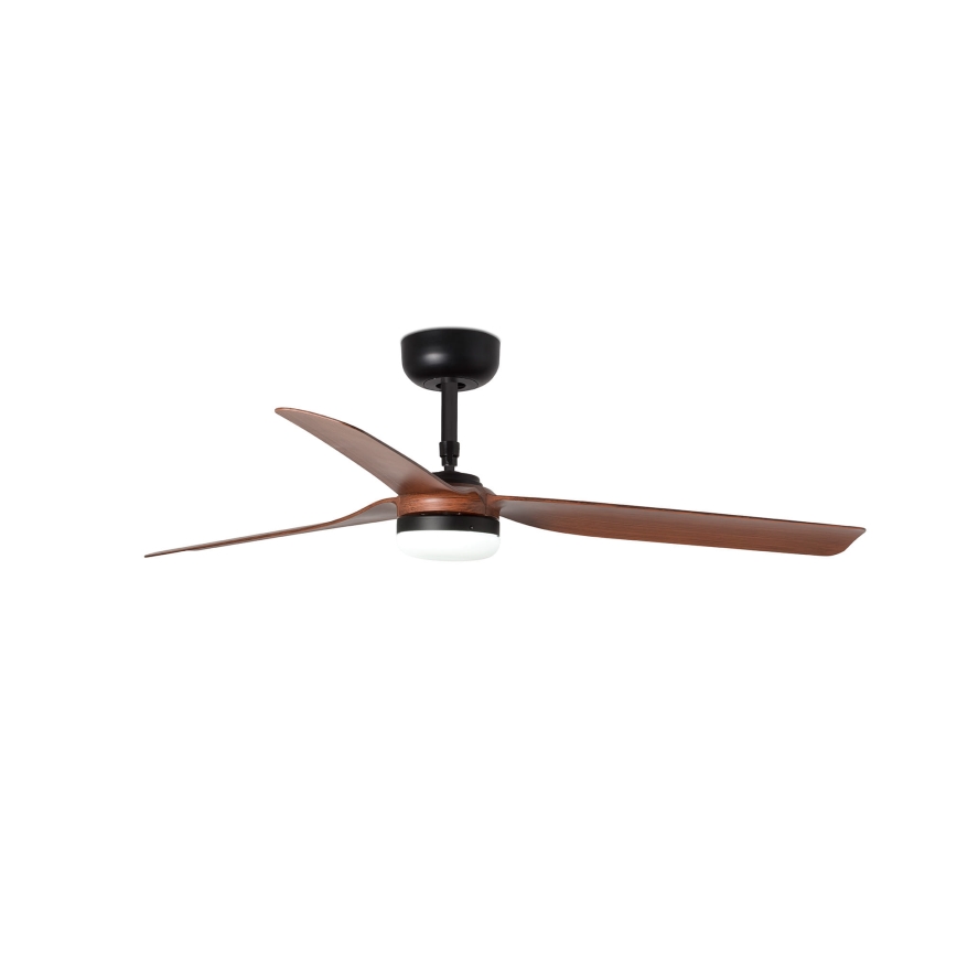 FARO 33817WT-21 - Ventilador de teto LED dimerizável PUNT M LED/18W/230V castanho/preto Ø 132 cm Wi-Fi Tuya + comando remoto