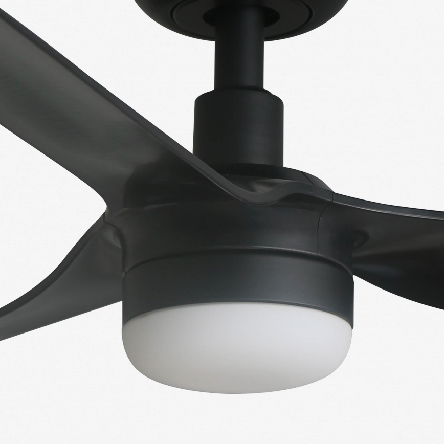 FARO 33822-1TW - Ventilador de tecto LED dimerizável MINI PUNT S LED/10W 2700/3000/4000K preto Ø 90 cm + comando remoto