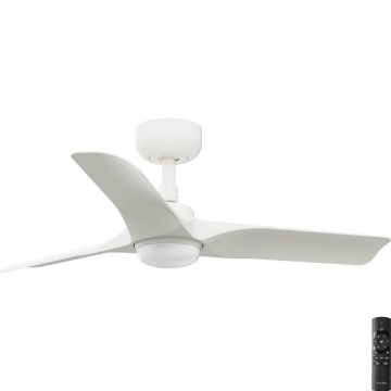 FARO 33824-1TW - Ventilador de teto LED regulável HEY S LED/10W/230V 2700/3000/4000K, branco, Ø 90 cm + comando remoto