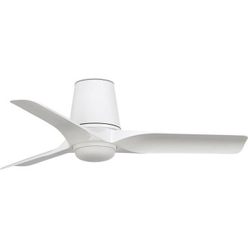 FARO 33826-1TW - Ventilador de teto LED regulável HEY TUB S LED/10W/230V 2700/3000/4000K branco Ø 90 cm + controlo remoto