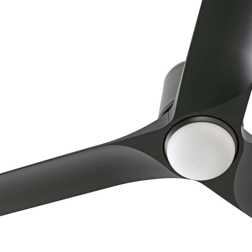 FARO 33827WT1S - Ventilador de tecto LED dimerizável HEY TUB S, 10W, 230V, 2700/3000/4000K, Ø 90 cm, preto, Wi-Fi Tuya + controlo remoto