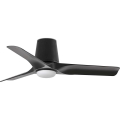 FARO 33827WT1S - Ventilador de tecto LED dimerizável HEY TUB S, 10W, 230V, 2700/3000/4000K, Ø 90 cm, preto, Wi-Fi Tuya + controlo remoto