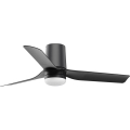 FARO 33834-1TW - Ventilador de teto LED regulável MINI PUNT TUB com LED/10W/230V 2700/3000/4000K Ø 90 cm preto + controlo remoto
