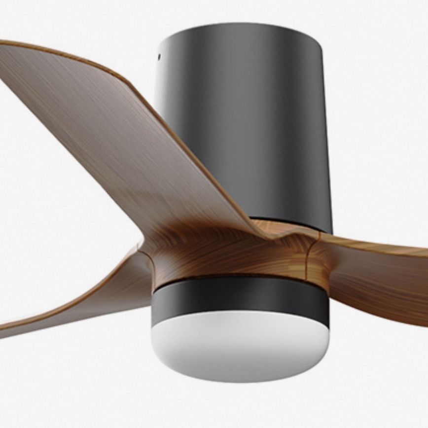 FARO 33835-1TW - Ventoinha de teto LED com regulação MINI PUNT TUB S LED/10W/230V 2700/4000/6000K diâmetro 90 cm castanho/preto + comando