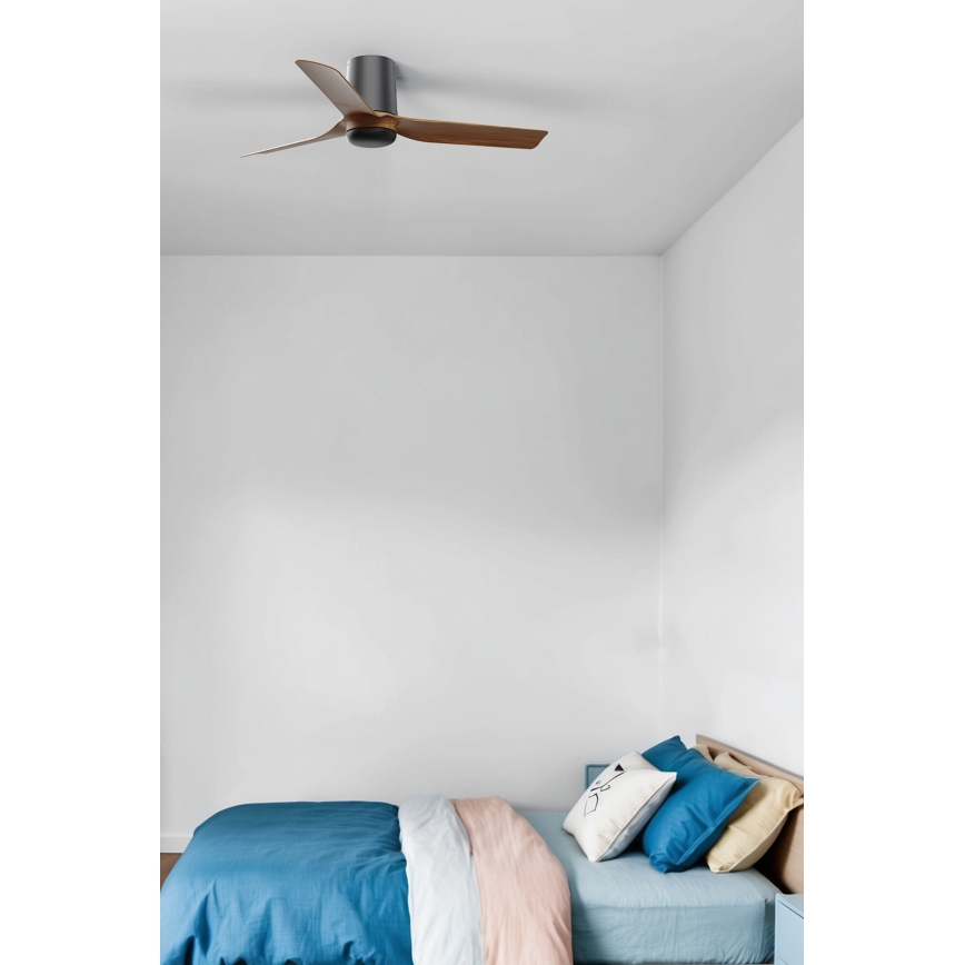 FARO 33835 - Ventoinha de teto MINI PUNT TUB S castanho/preto diâmetro 90 cm + comando