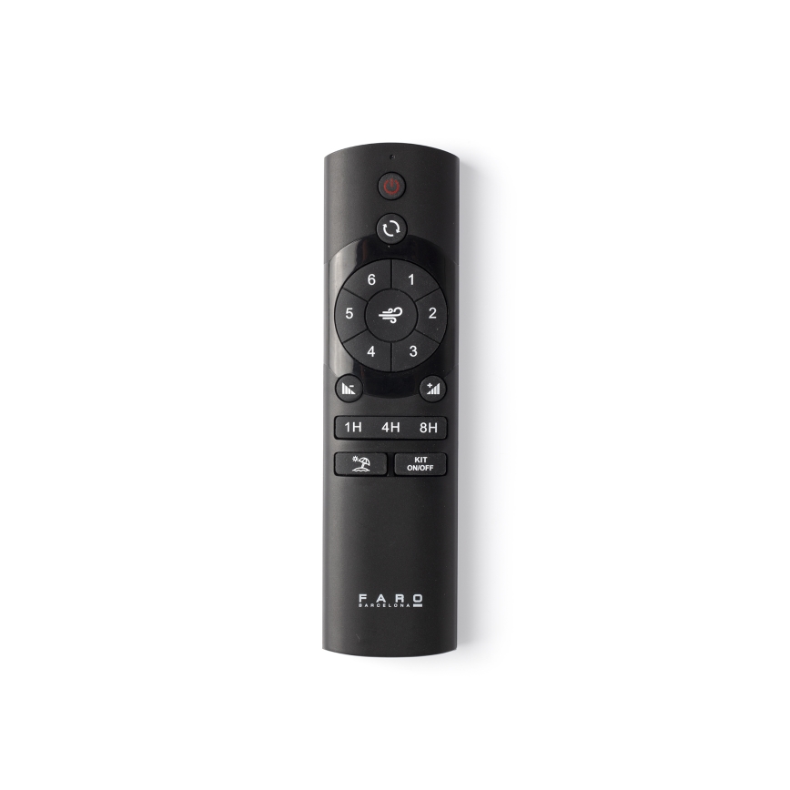 FARO 33836WT - Ventilador de teto HEYWOOD TUB S pinho/branco diâmetro 90 cm Wi-Fi Tuya + controlo remoto