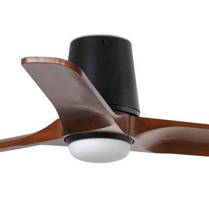 FARO 33837WT-1TW - Ventilador de teto LED regulável HEYWOOD TUB S LED/10W/230V 2700/4000/6000K pinho/branco diâmetro 90 cm Wi-Fi Tuya + controlo remoto