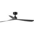 FARO 34196WT - Ventilador de teto ROCKER M diâmetro 132 cm preto Wi-Fi Tuya + controlo remoto