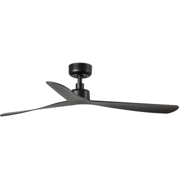 FARO 34196WT - Ventilador de teto ROCKER M diâmetro 132 cm preto Wi-Fi Tuya + controlo remoto