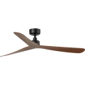 FARO 34197WT - Ventilador de tecto ROCKER M Ø 132 cm castanho/preto Wi-Fi Tuya + controlo remoto