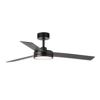 FARO 34261 - Ventilador de teto LED BARTH LED/24W/230V preto + comando à distância