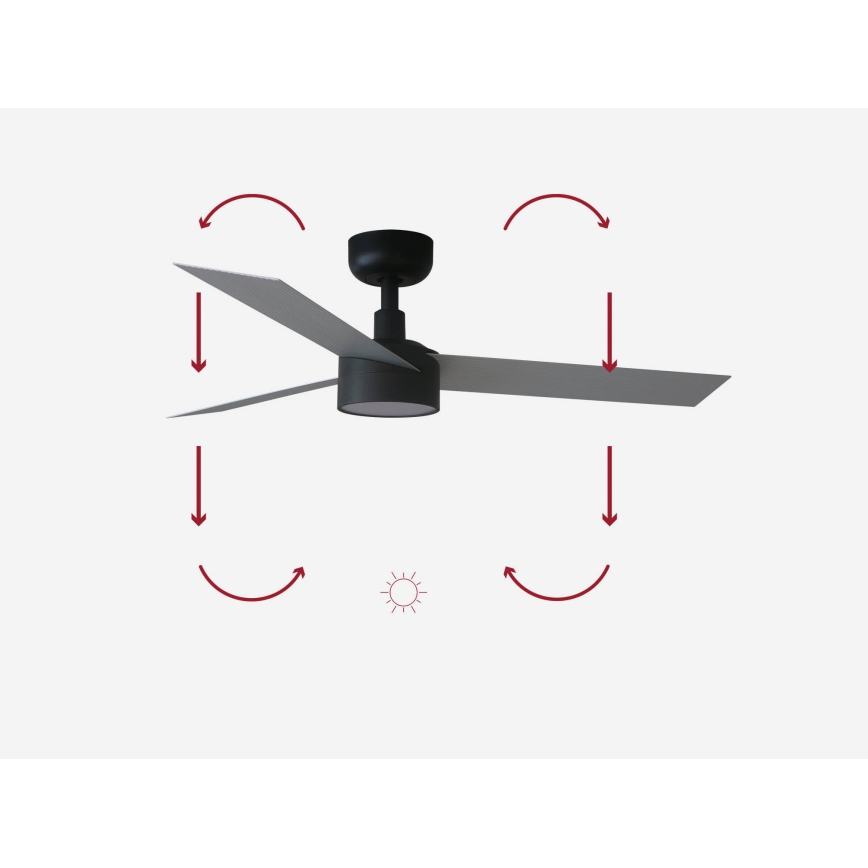 FARO 34285-1TW - Ventilador de teto LED dimmerizável CRUISER S LED/18W/230V 2700/4000/6500K diâmetro 106 cm + controlo remoto