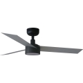 FARO 34285WT1S - Ventilador de teto dimerizável CRUISER S com LED/18W/230V 2700/3000/4000K Ø 106 cm cinzento/preto Wi-Fi Tuya + controlo remoto