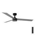 FARO 34286-1TW - Ventoinha de teto LED com regulação CRUISER L LED/18W/230V 2700/4000/6500K diâmetro 132 cm preto/cinzento + comando