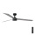 FARO 34287-1TW - Ventoinha de teto LED com regulação CRUISER XL LED/18W/230V 2700/4000/6500K diâmetro 160 cm preto/cinzento + comando