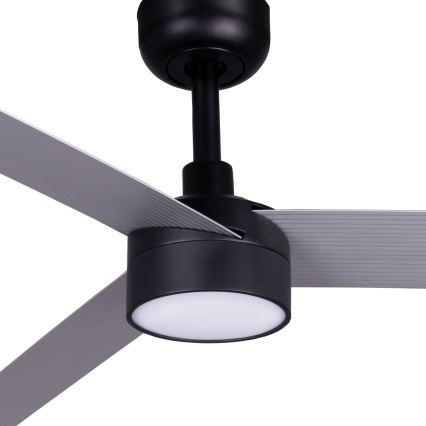 FARO 342871S - Ventilador de tecto LED regulável CRUISER XL LED/18W/230V 2700/3000/4000K Ø 160 cm cinzento/preto + comando à distância