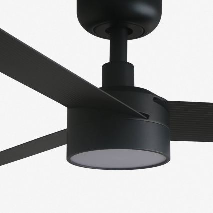 FARO 34289WT1S - Ventilador de teto LED dimerizável CRUISER S LED/18W/230V 2700/3000/4000K diâmetro 106 cm preto Wi-Fi Tuya + controlo remoto