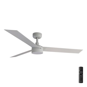FARO 34290-1TW - Ventilador LED regulável CRUISER LED/20W/230V 2700/3000/4000K diâmetro 132 cm branco + comando remoto