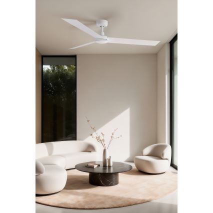 FARO 34290WT - Ventilador de teto CRUISER L branco Ø 132 cm Wi-Fi Tuya + controlo remoto